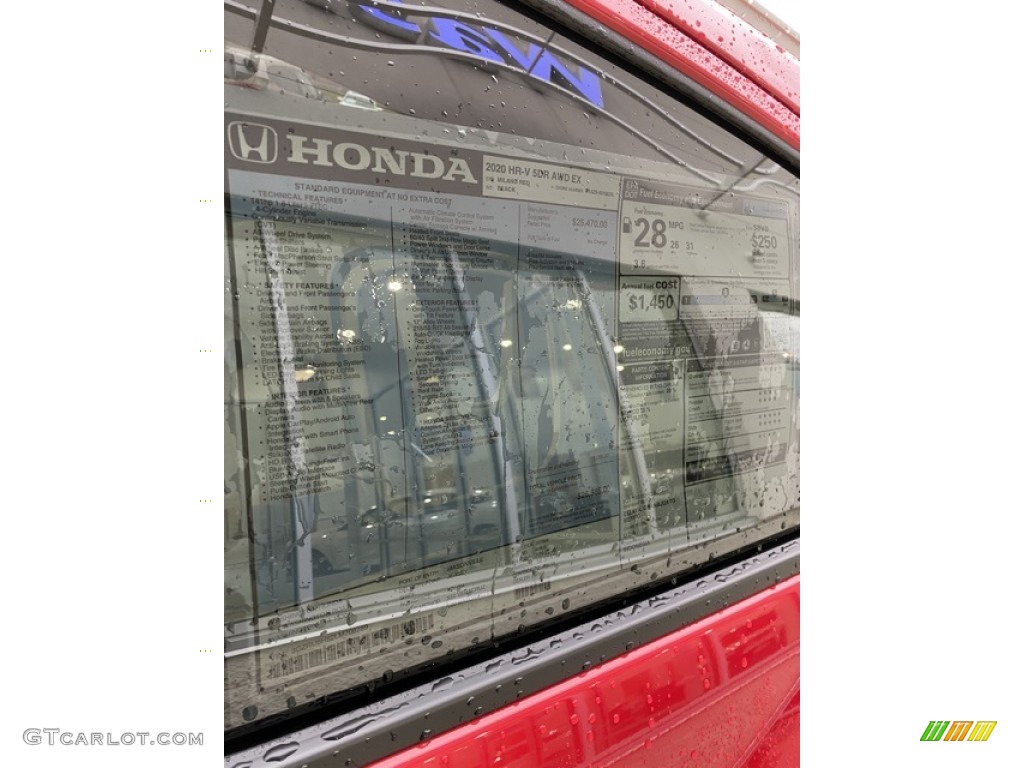 2020 HR-V EX AWD - Milano Red / Black photo #15