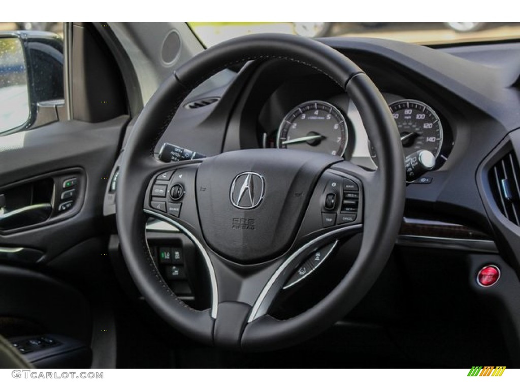 2020 Acura MDX FWD Ebony Steering Wheel Photo #136516876