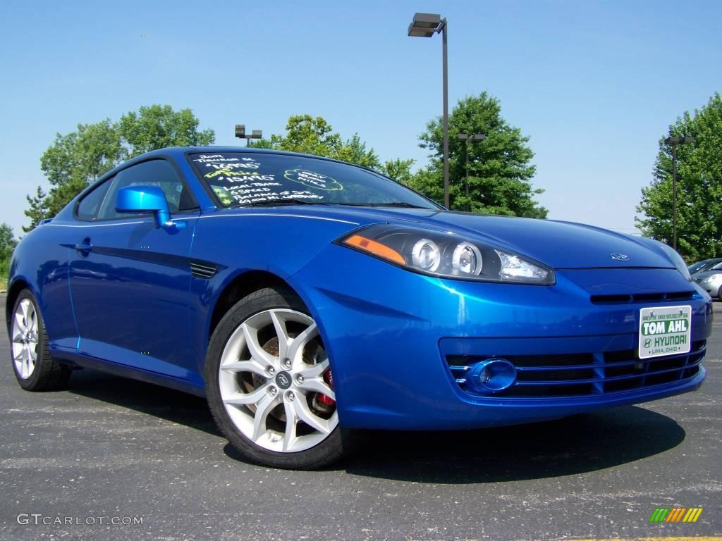 2007 Vivid Blue Hyundai Tiburon SE 13599789 Photo 4