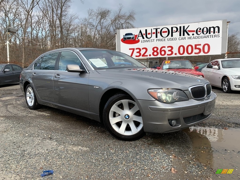 2007 7 Series 750Li Sedan - Moonstone Metallic / Black photo #1