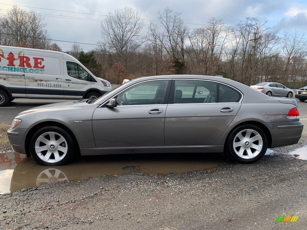 2007 7 Series 750Li Sedan - Moonstone Metallic / Black photo #6