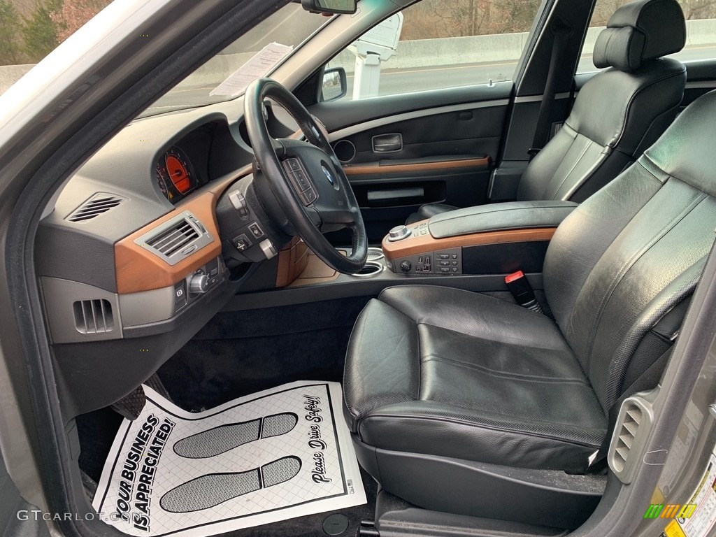 2007 7 Series 750Li Sedan - Moonstone Metallic / Black photo #10