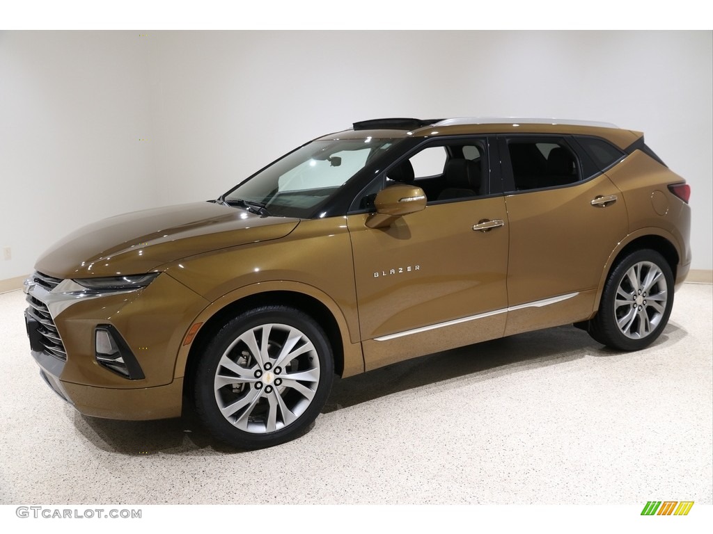 Sunlit Bronze Metallic 2019 Chevrolet Blazer Premier AWD Exterior Photo #136527016