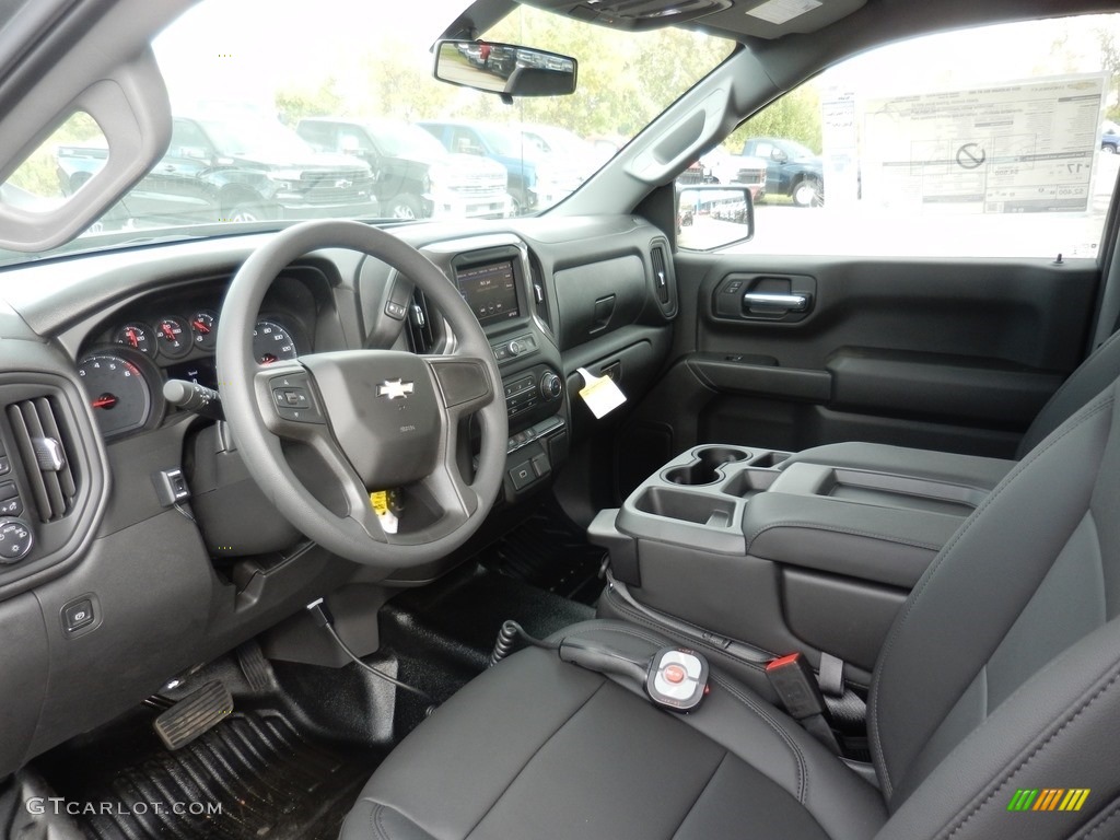 Jet Black Interior 2020 Chevrolet Silverado 1500 WT Regular Cab 4x4 Photo #136528399