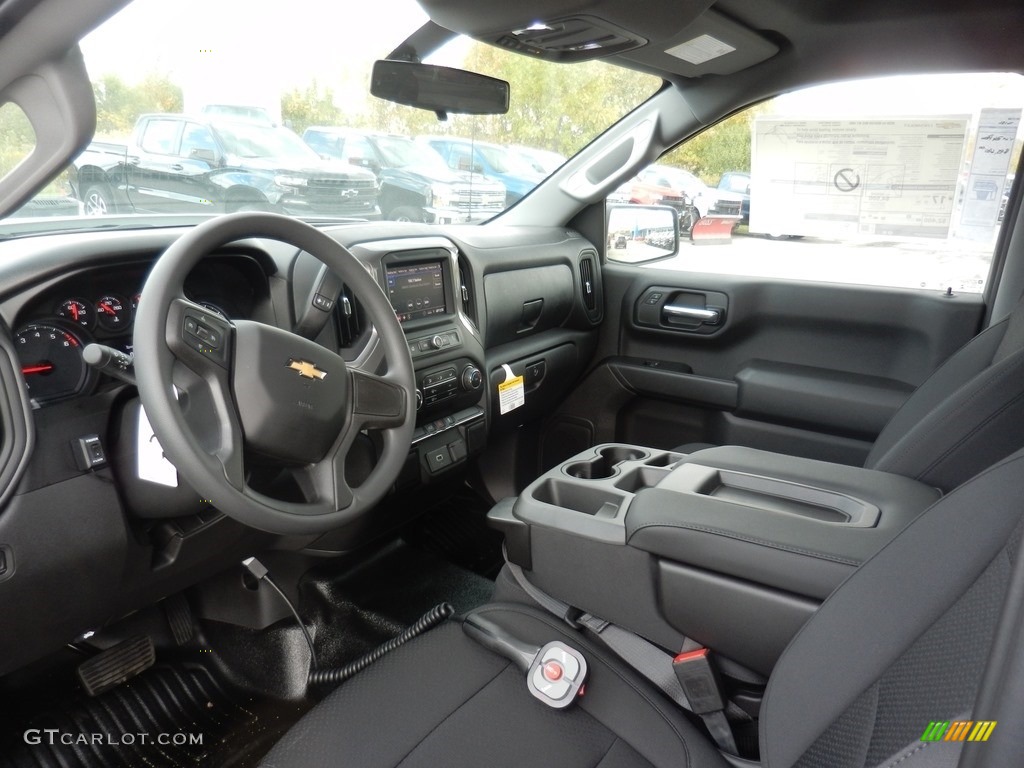 Jet Black Interior 2020 Chevrolet Silverado 1500 WT Regular Cab 4x4 Photo #136528957