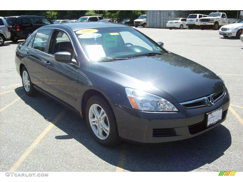 2007 Accord EX Sedan - Graphite Pearl / Black photo #1