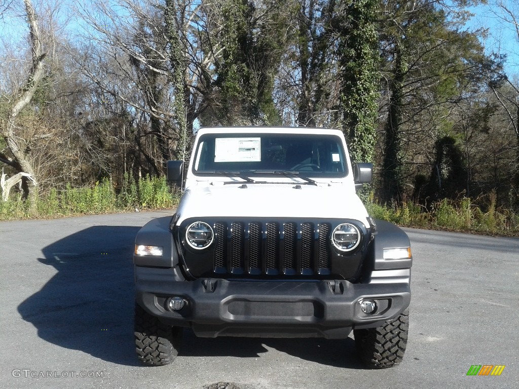 2020 Wrangler Unlimited Willys 4x4 - Bright White / Black photo #4