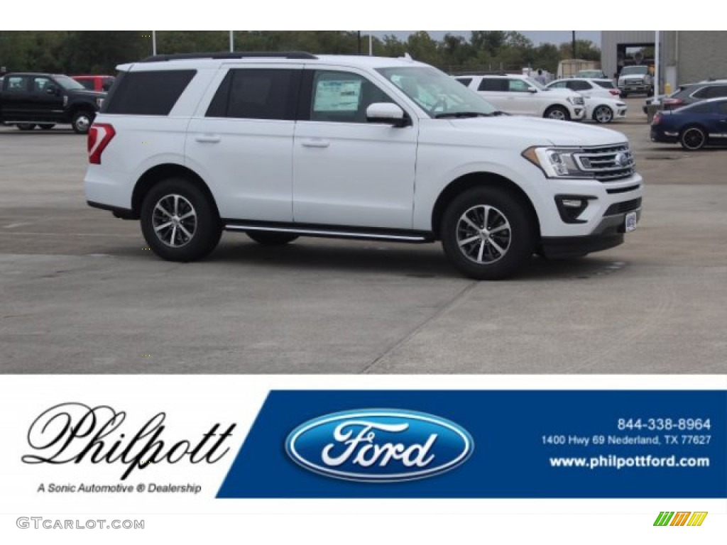 2019 Expedition XLT - Oxford White / Medium Stone photo #1