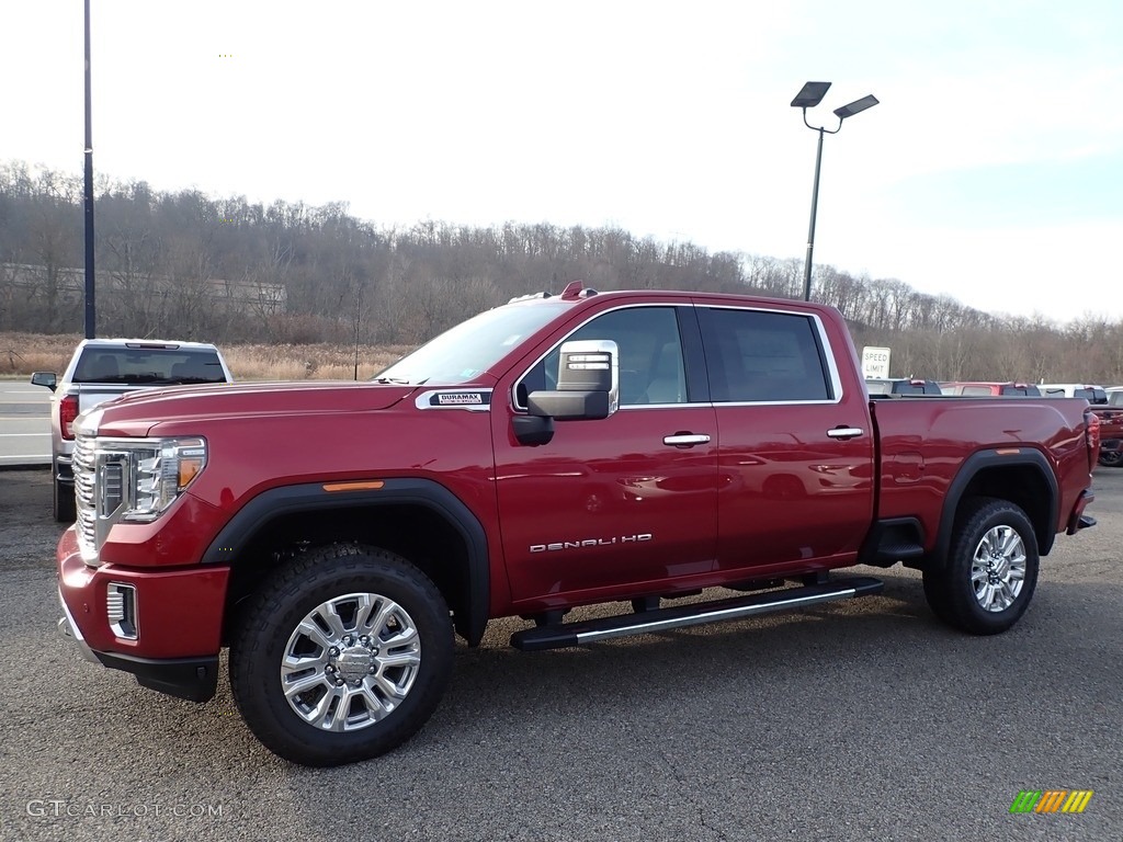 2020 Sierra 2500HD Denali Crew Cab 4WD - Red Quartz Tintcoat / Jet Black photo #1