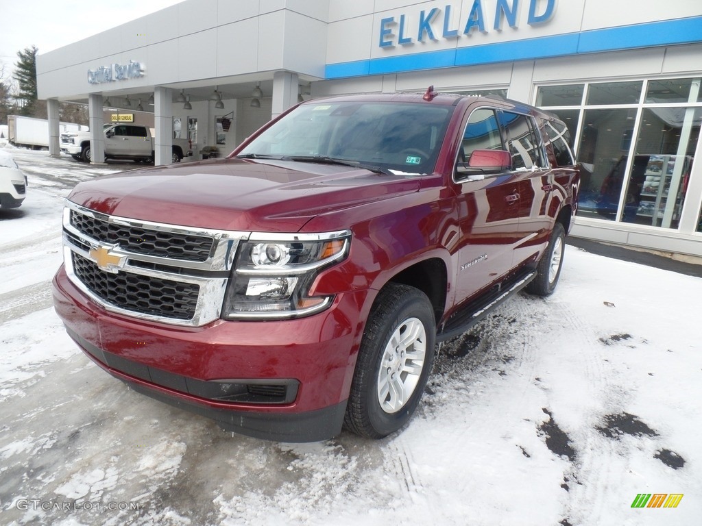 2020 Suburban LT 4WD - Siren Red Tintcoat / Cocoa/­Dune photo #2