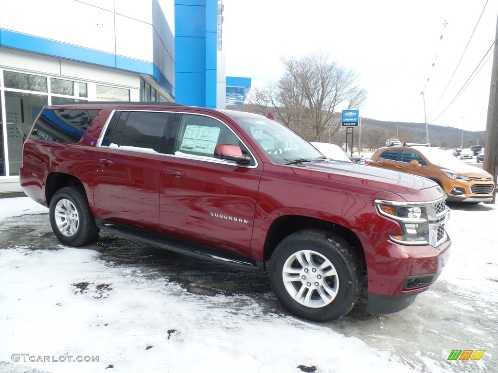 2020 Suburban LT 4WD - Siren Red Tintcoat / Cocoa/­Dune photo #5