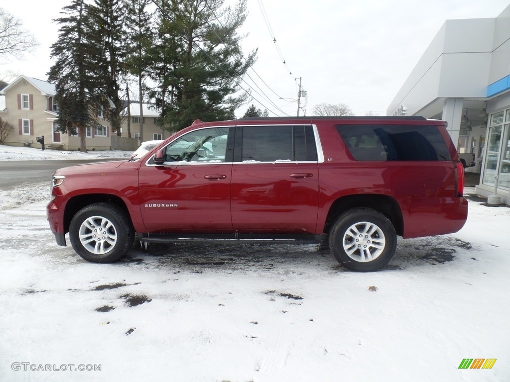 2020 Suburban LT 4WD - Siren Red Tintcoat / Cocoa/­Dune photo #10