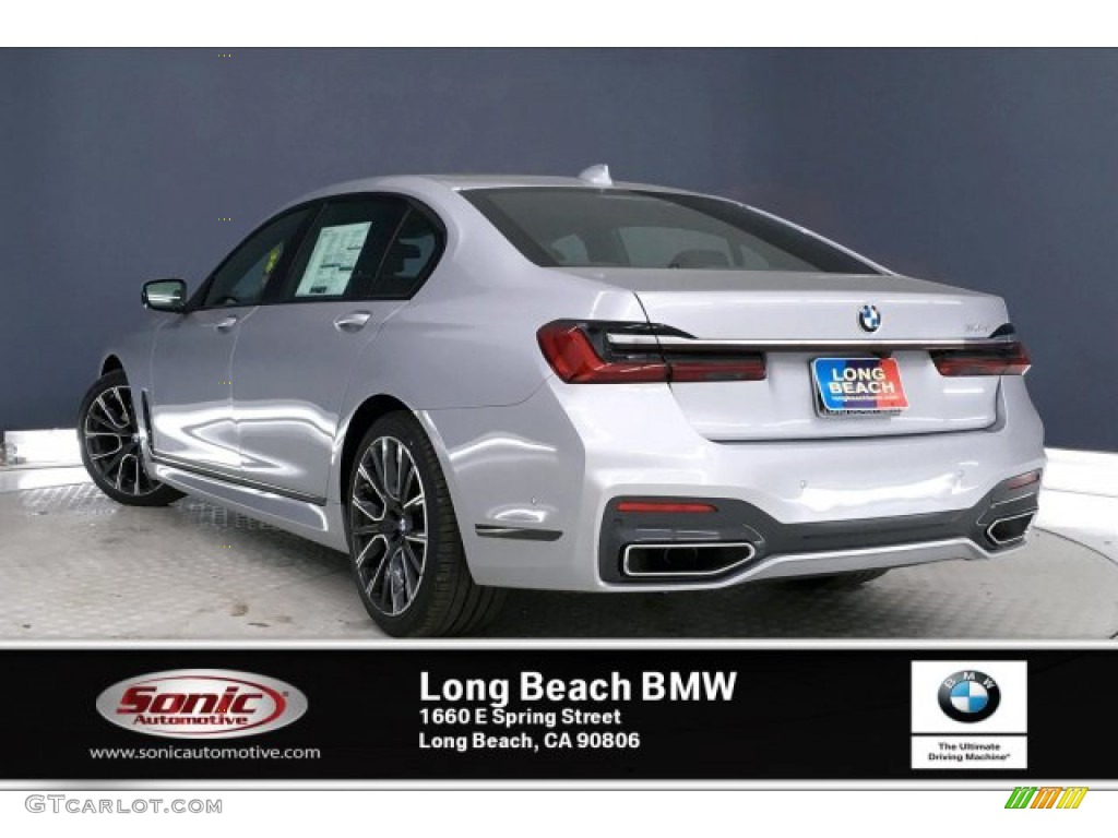 2020 7 Series 740i Sedan - Glacier Silver Metallic / Black photo #2