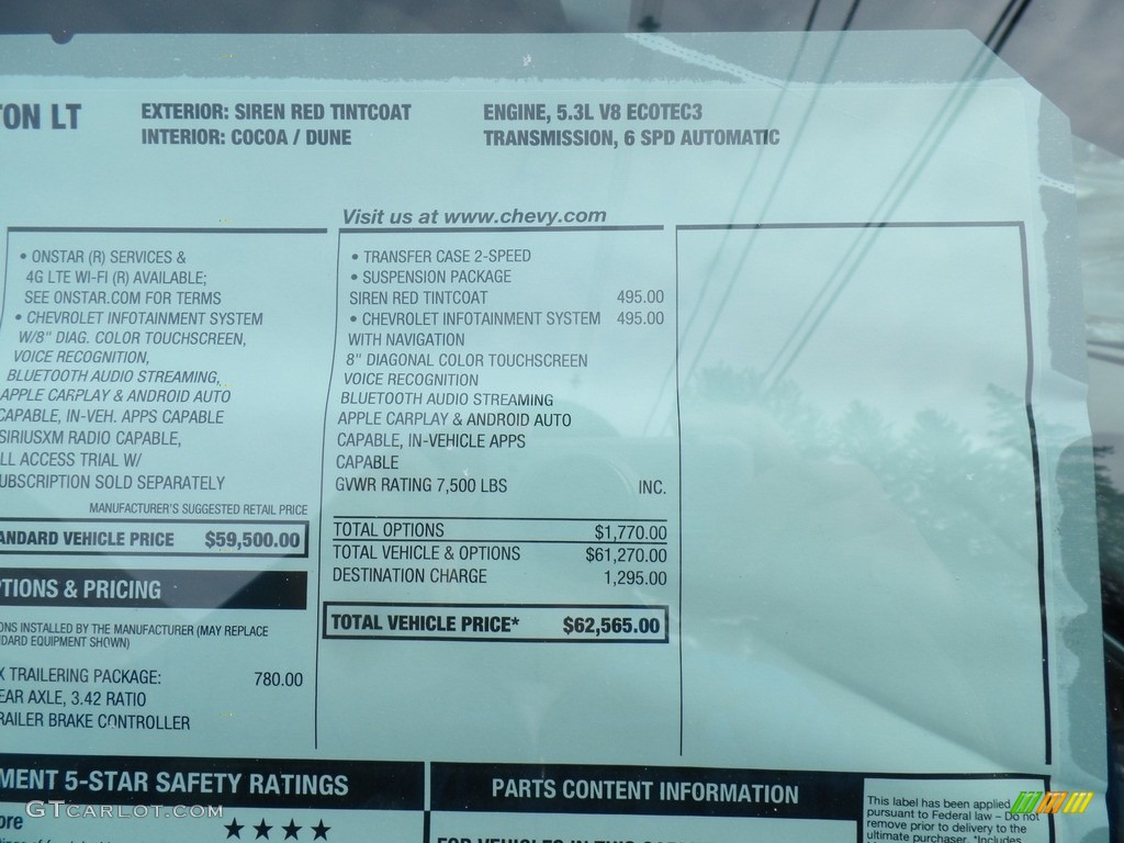 2020 Suburban LT 4WD - Siren Red Tintcoat / Cocoa/­Dune photo #52