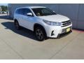 2019 Blizzard Pearl White Toyota Highlander LE  photo #2