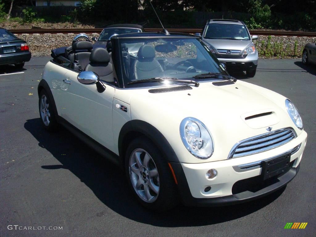 2008 Cooper S Convertible - Pepper White / Panther Black photo #4