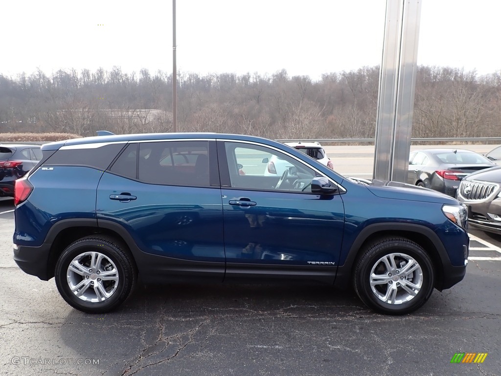 Blue Emerald Metallic 2020 GMC Terrain SLE AWD Exterior Photo #136546194
