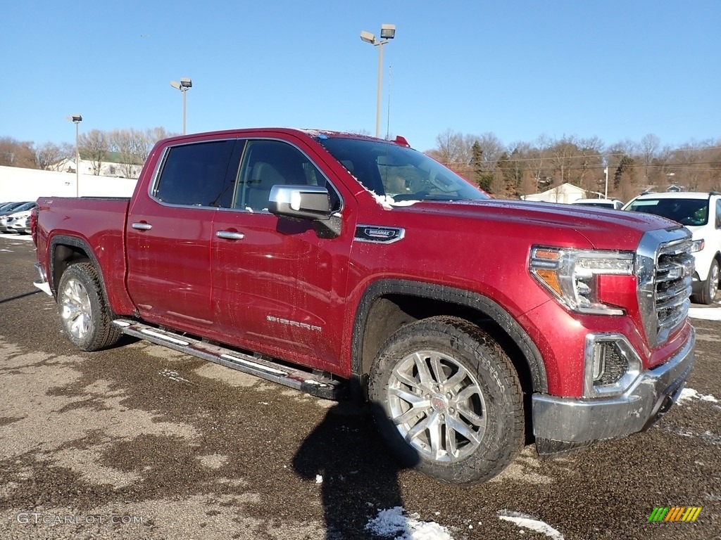 Red Quartz Tintcoat 2020 GMC Sierra 1500 SLT Crew Cab 4WD Exterior Photo #136548267