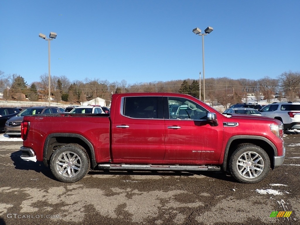 Red Quartz Tintcoat 2020 GMC Sierra 1500 SLT Crew Cab 4WD Exterior Photo #136548288