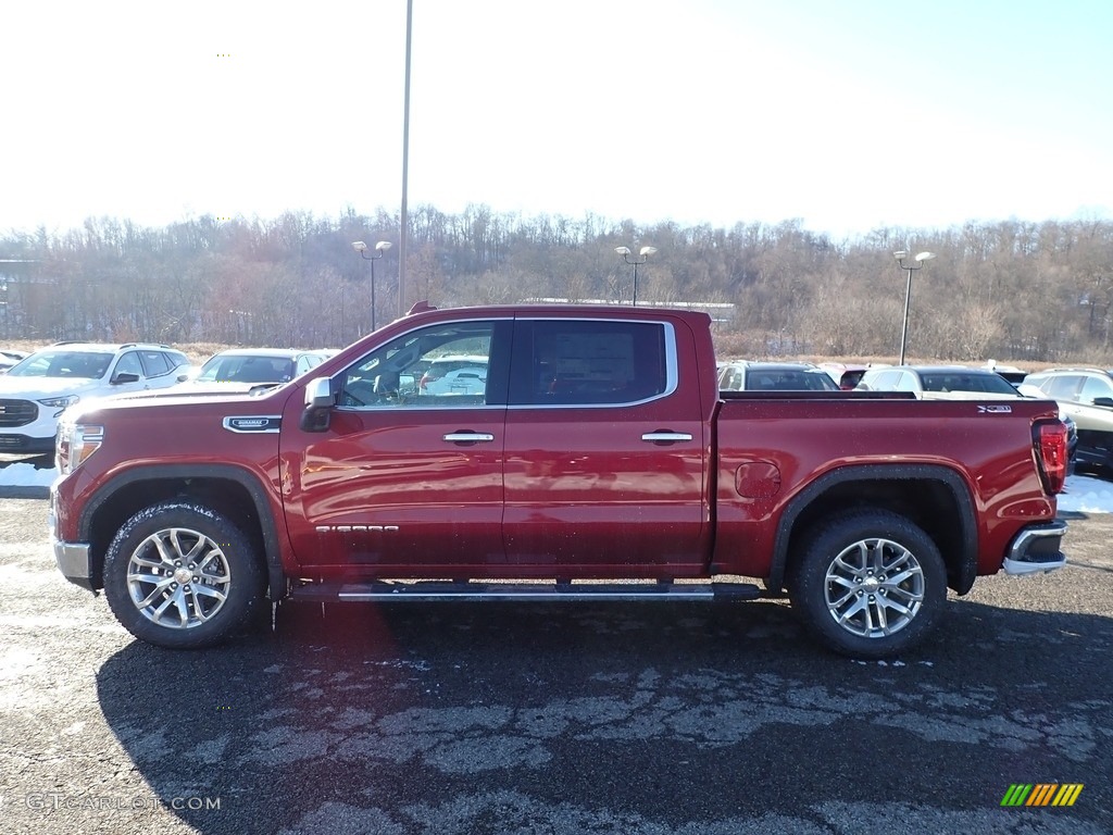 Red Quartz Tintcoat 2020 GMC Sierra 1500 SLT Crew Cab 4WD Exterior Photo #136548399