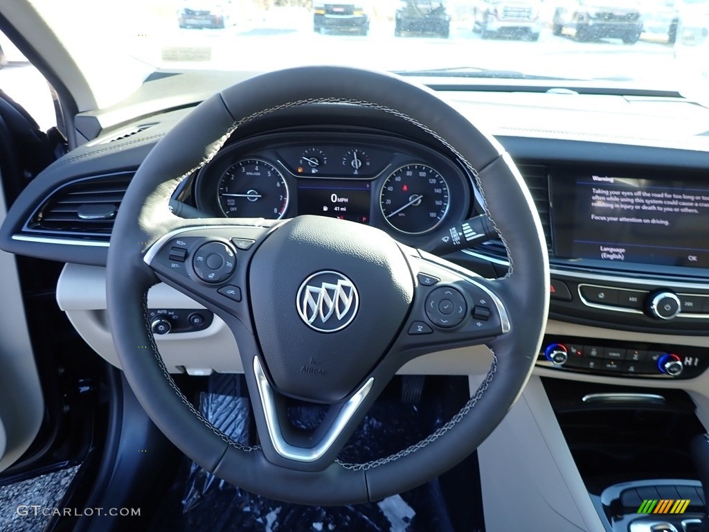 2020 Buick Regal Sportback Essence AWD Shale Steering Wheel Photo #136549098