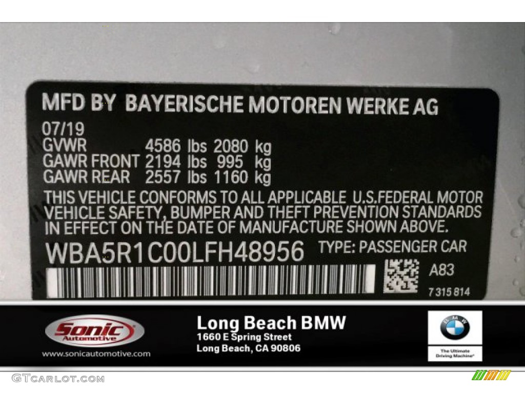 2020 3 Series 330i Sedan - Glacier Silver Metallic / Black photo #11