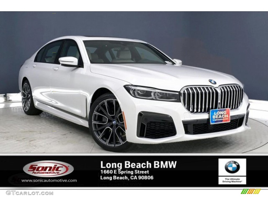 2020 7 Series 740i Sedan - Alpine White / Ivory White/Black photo #1