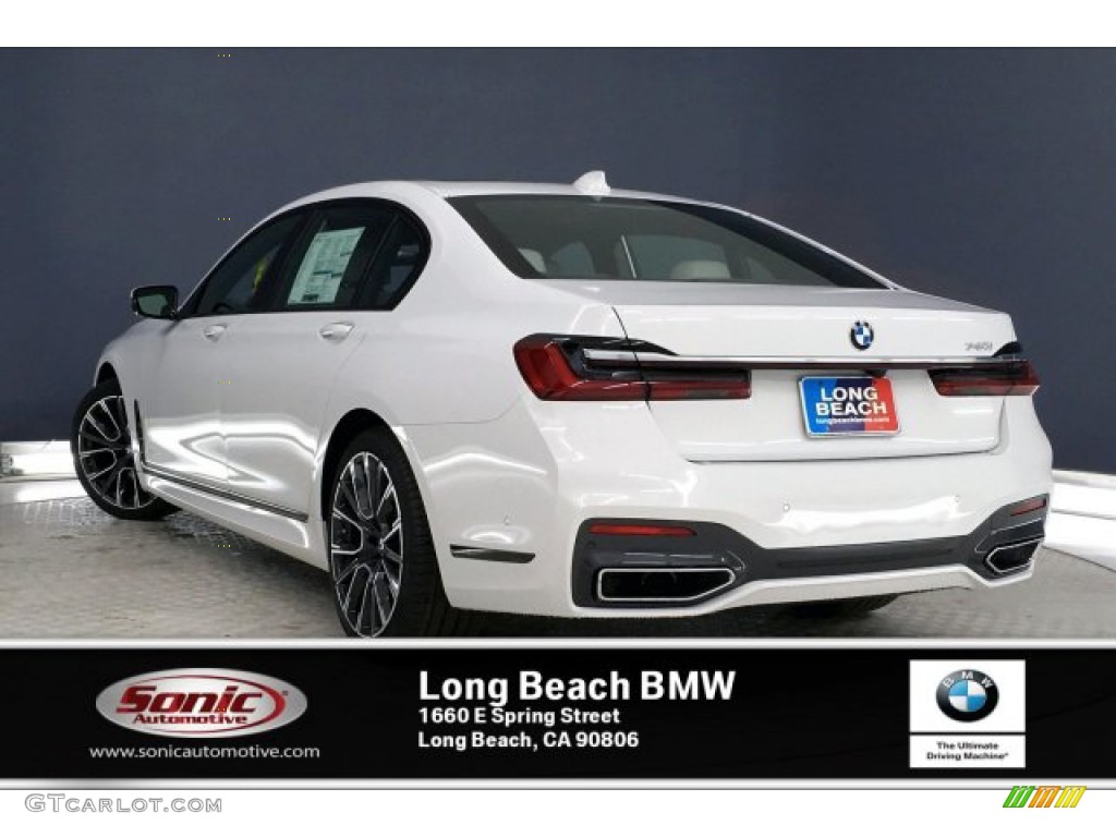 2020 7 Series 740i Sedan - Alpine White / Ivory White/Black photo #2