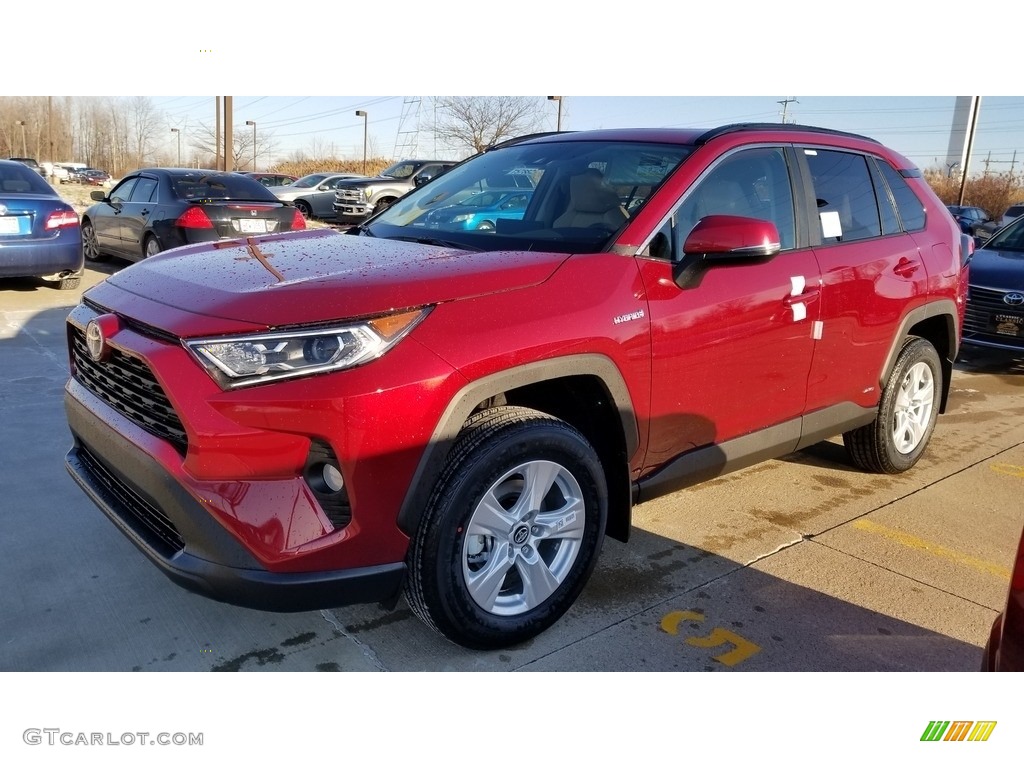 2020 RAV4 XLE AWD Hybrid - Ruby Flare Pearl / Nutmeg photo #1