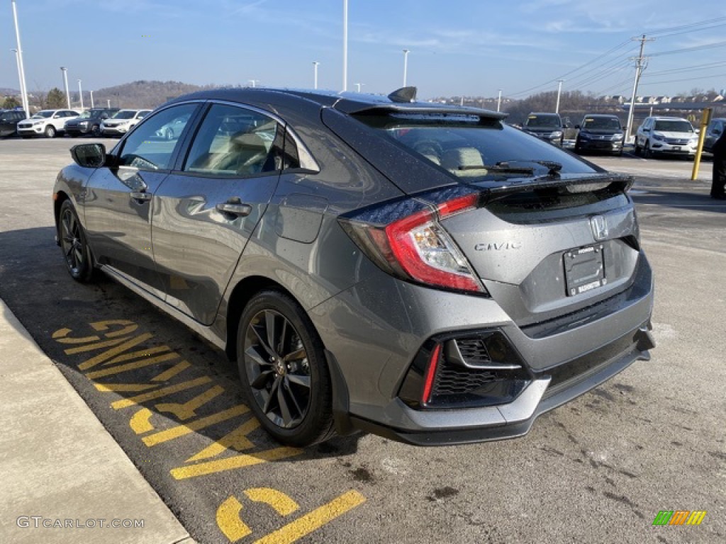 2020 Civic EX Hatchback - Polished Metal Metallic / Ivory photo #5