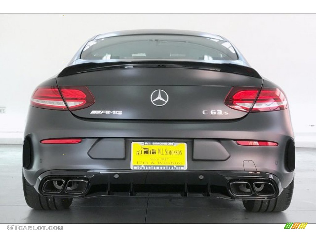 2020 C AMG 63 S Coupe - designo Graphite Grey Magno (Matte) / Magma Gray/Black photo #3