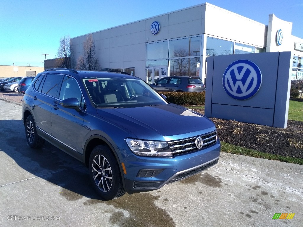 Blue Silk Metallic 2020 Volkswagen Tiguan SE 4MOTION Exterior Photo #136563368