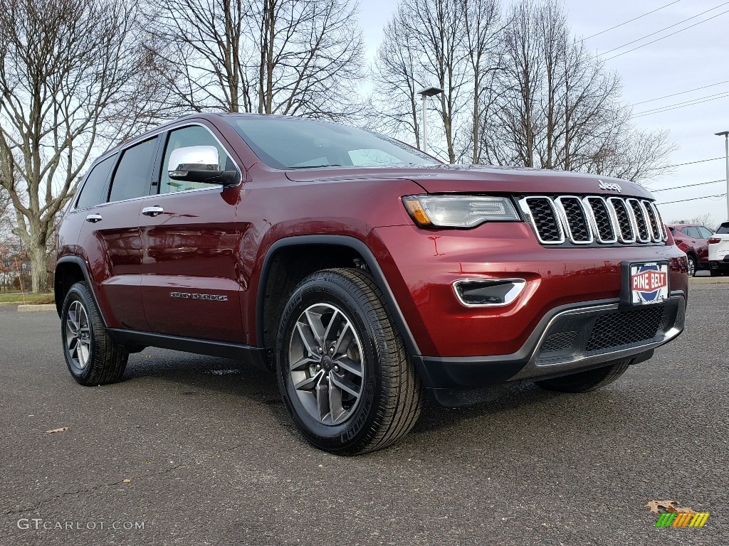 2020 Grand Cherokee Limited 4x4 - Velvet Red Pearl / Light Frost Beige/Black photo #1