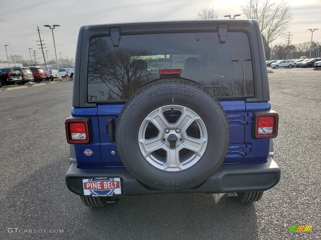 2020 Wrangler Unlimited Sport 4x4 - Ocean Blue Metallic / Black photo #5