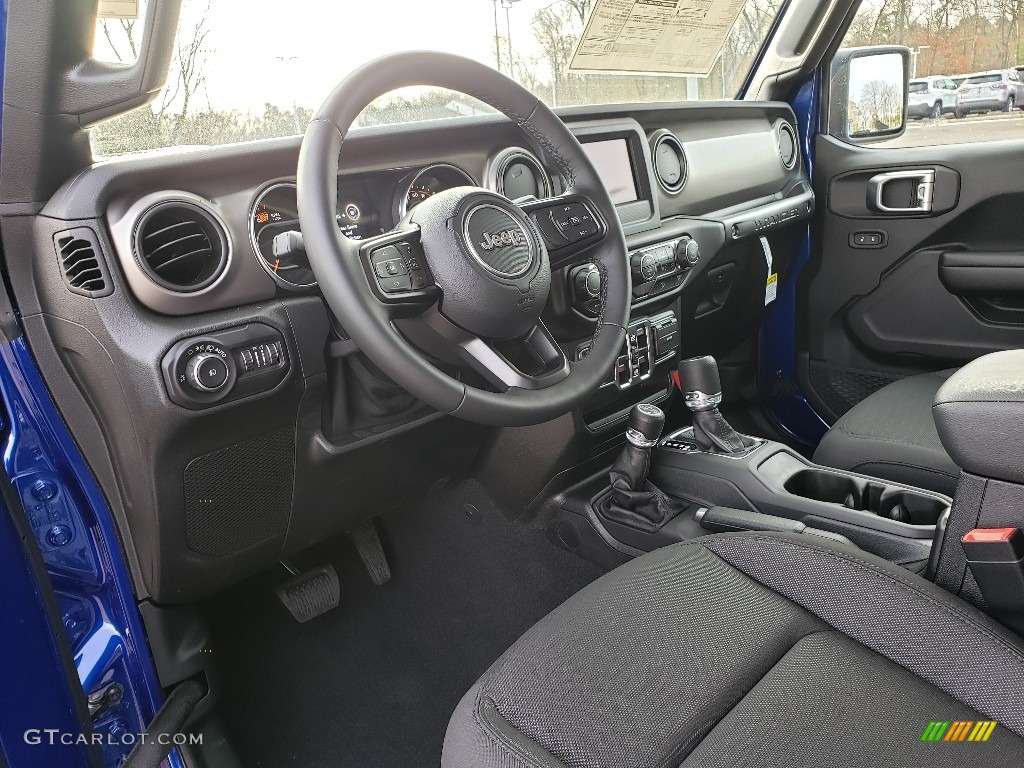 2020 Wrangler Unlimited Sport 4x4 - Ocean Blue Metallic / Black photo #7