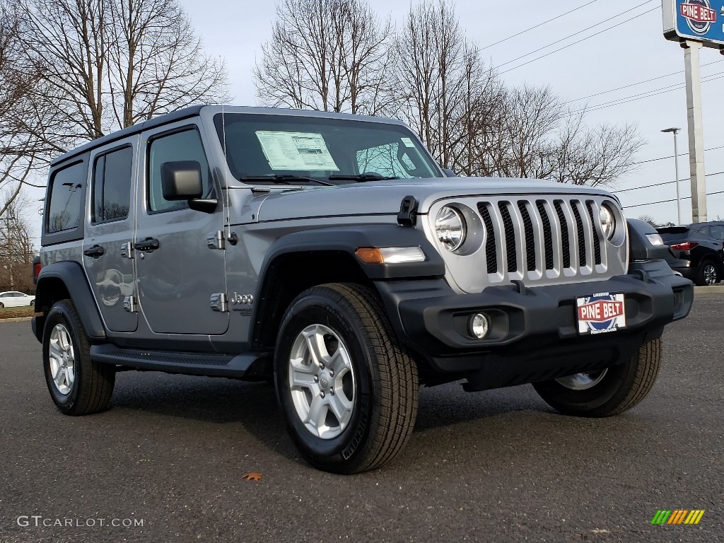 2020 Wrangler Unlimited Sport 4x4 - Billet Silver Metallic / Black photo #1