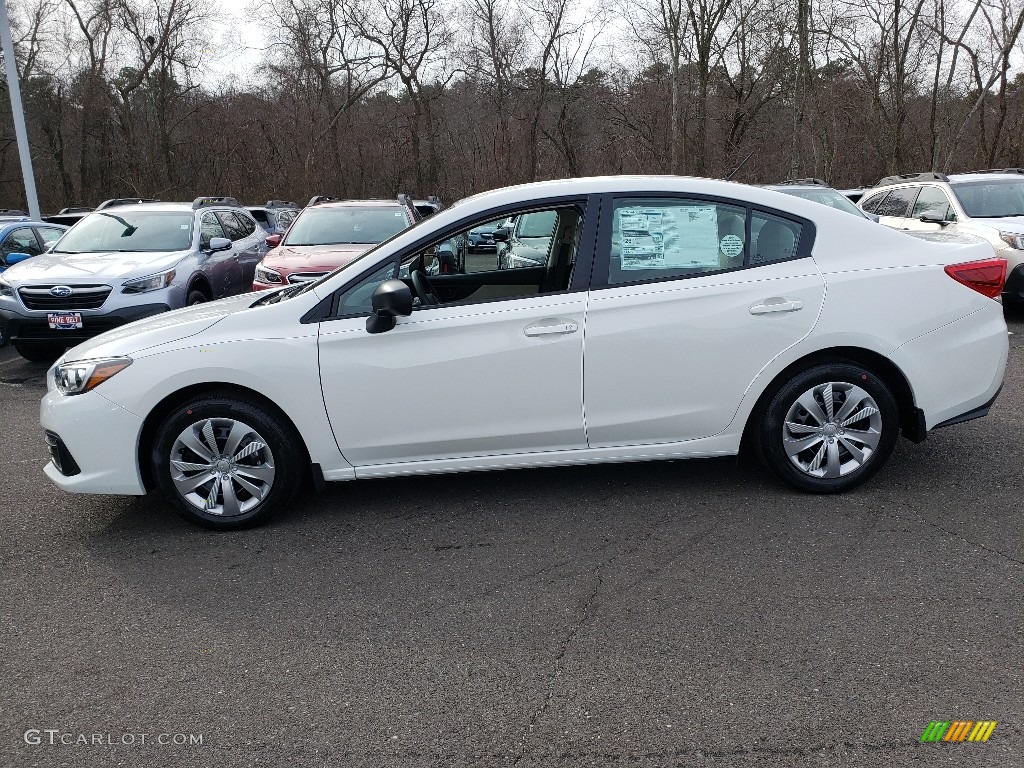 Crystal White Pearl 2020 Subaru Impreza Sedan Exterior Photo #136566611