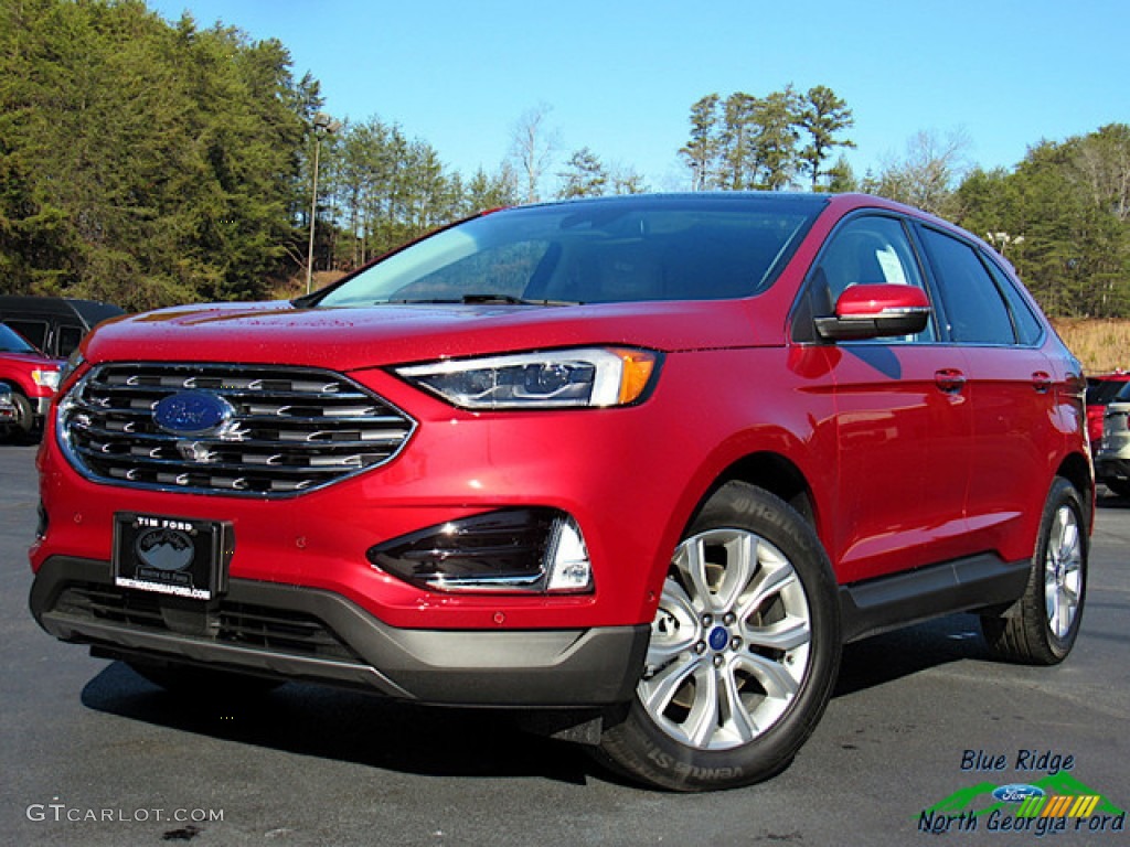 Rapid Red Metallic Ford Edge