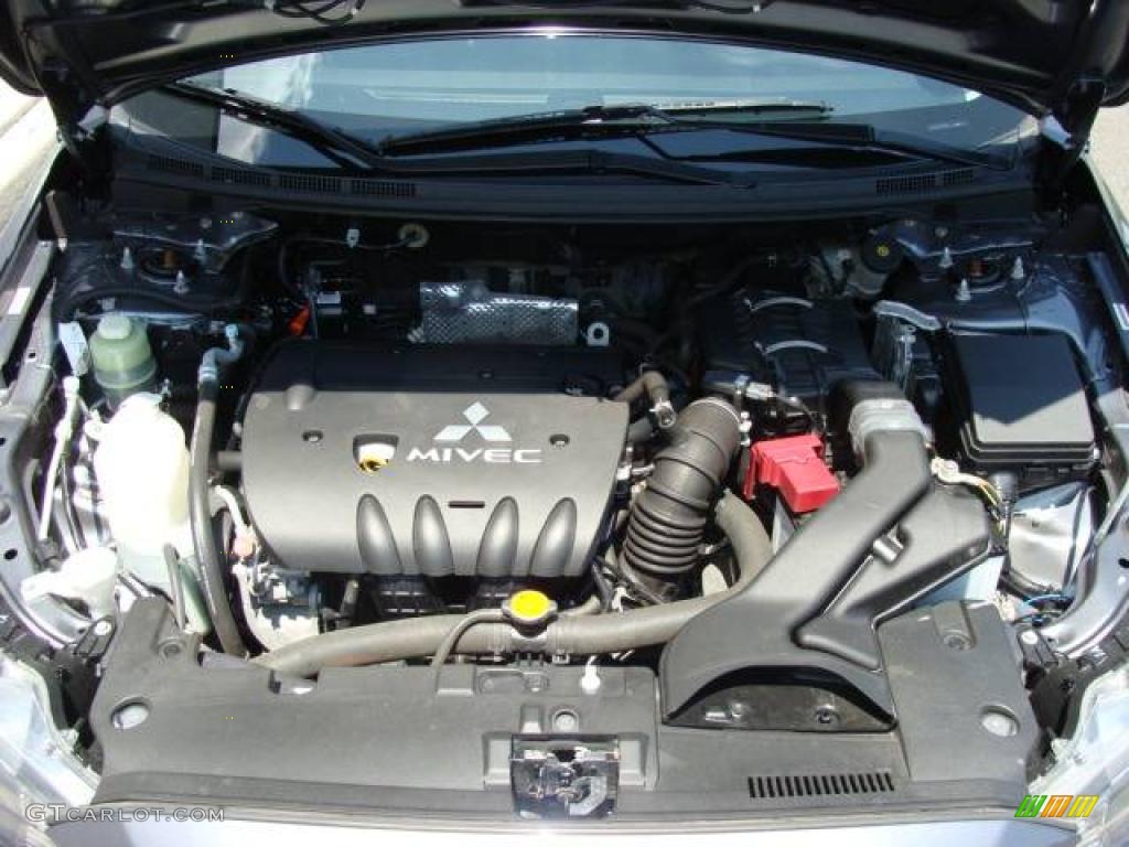 2008 Lancer ES - Graphite Gray Pearl / Black photo #15
