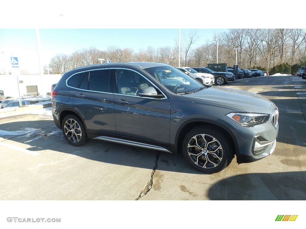 2020 X1 xDrive28i - Storm Bay Metallic / Black photo #1