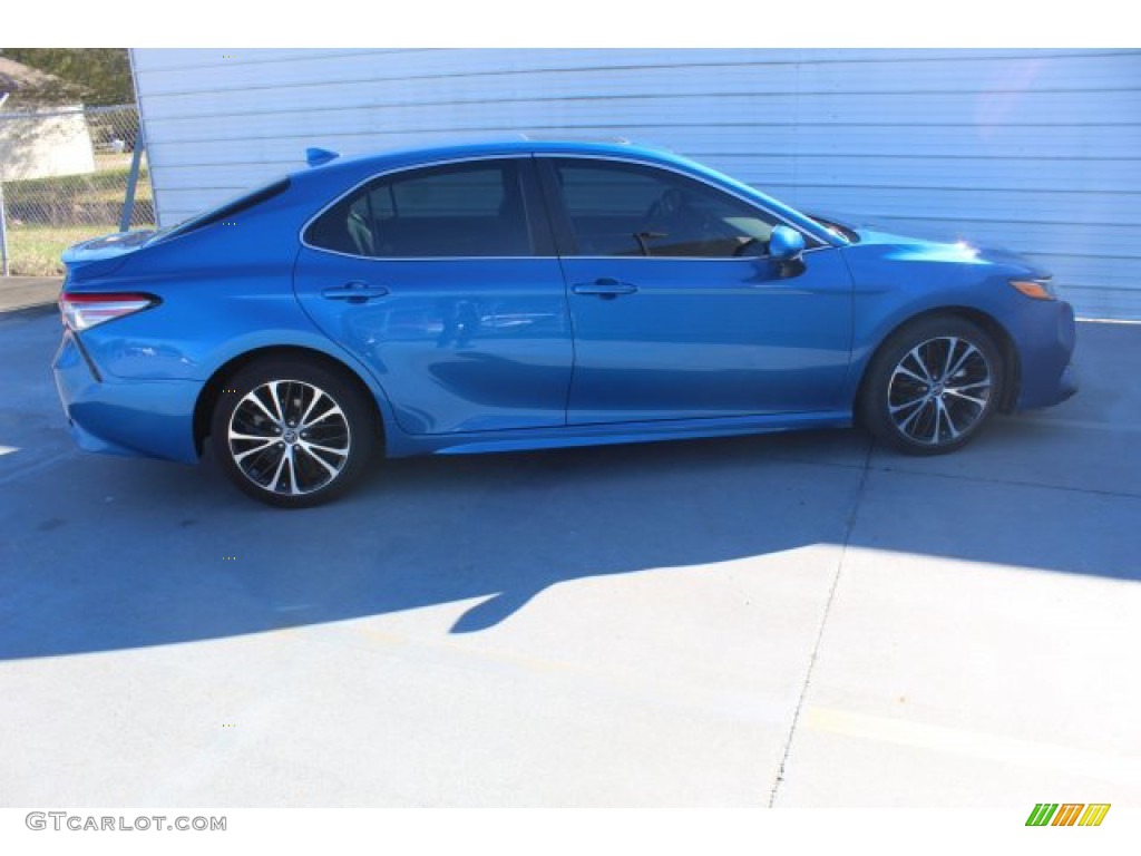 2019 Camry SE - Blue Streak Metallic / Black photo #10