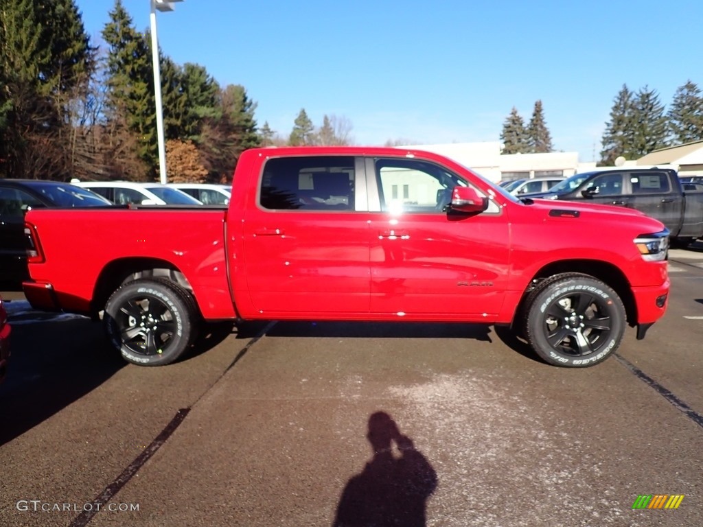 2020 1500 Big Horn Night Edition Crew Cab 4x4 - Flame Red / Black photo #6