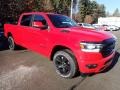 Flame Red - 1500 Big Horn Night Edition Crew Cab 4x4 Photo No. 7