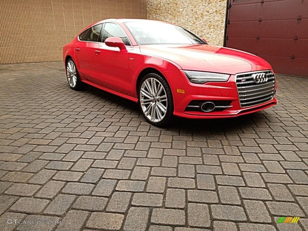 Misano Red Pearl Effect 2018 Audi S7 Premium Plus quattro Exterior Photo #136571655
