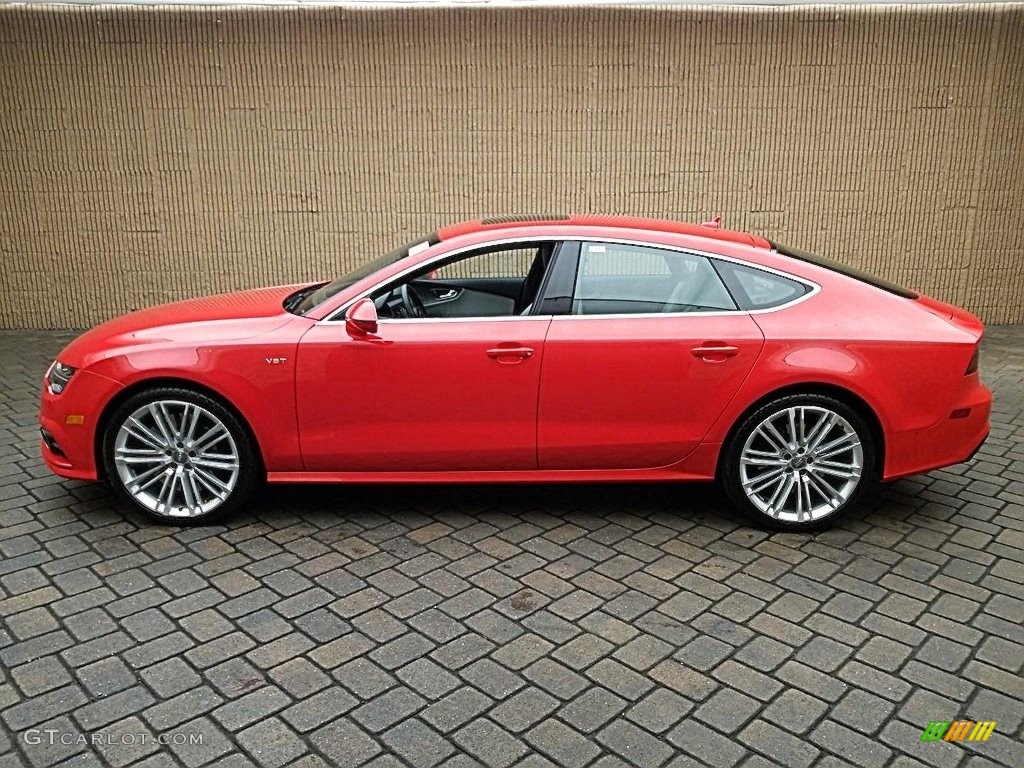 Misano Red Pearl Effect 2018 Audi S7 Premium Plus quattro Exterior Photo #136571684