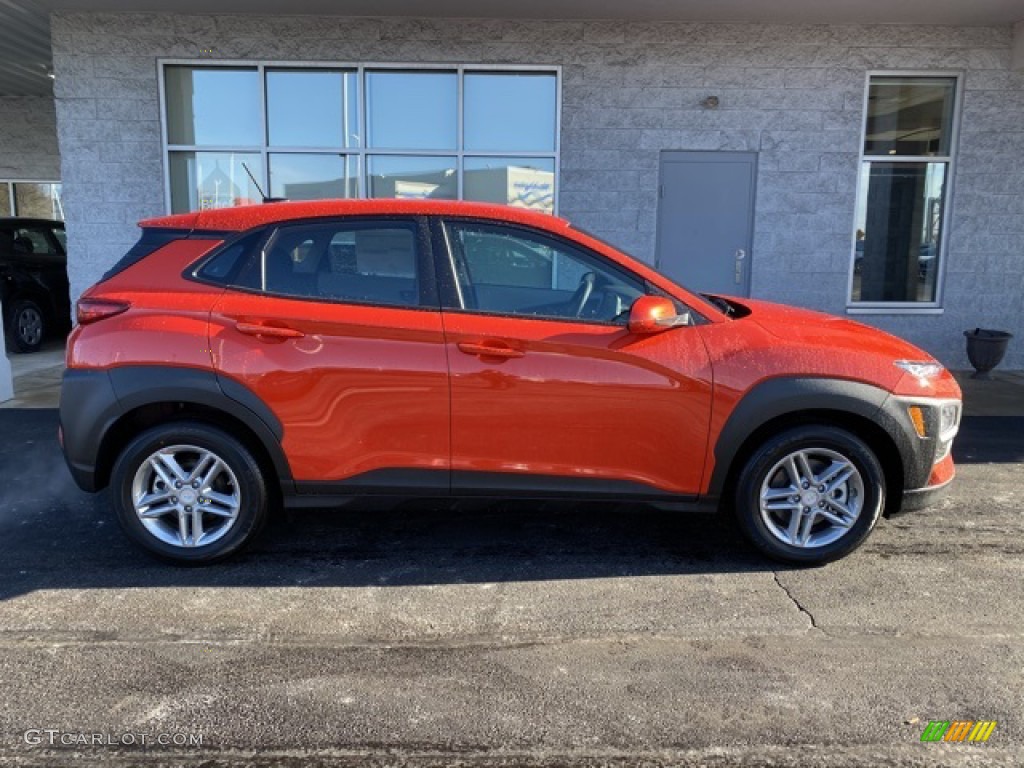 Sunset Orange 2020 Hyundai Kona SE AWD Exterior Photo #136573817