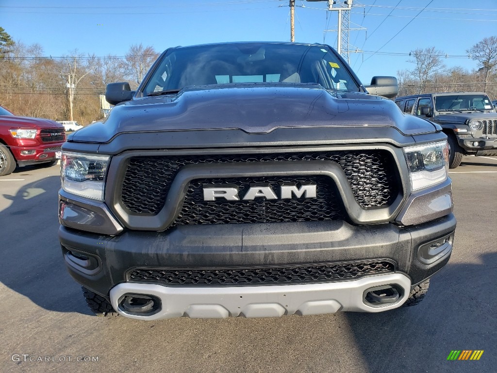 2019 1500 Rebel Quad Cab 4x4 - Granite Crystal Metallic / Black/Red photo #8