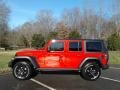 2020 Firecracker Red Jeep Wrangler Unlimited Willys 4x4  photo #1