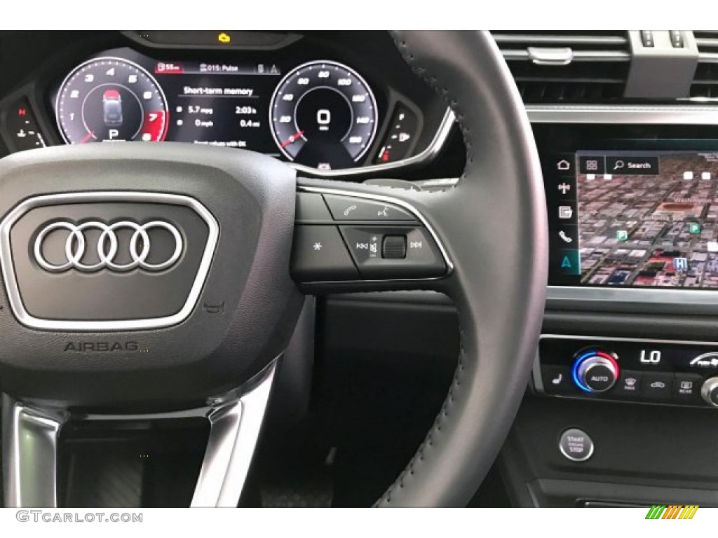 2019 Audi Q3 Premium Plus quattro Rotor Gray Steering Wheel Photo #136588209