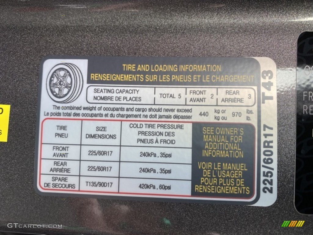 2020 Hyundai Tucson SE AWD Info Tag Photo #136591000